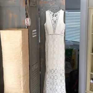 Long white dress Great for prom or wedding